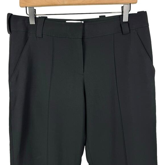 A.L.C. Felix Black Cropped Wide Leg Mid Rise Wool Blend Work Slacks Pants - Picture 5 of 10